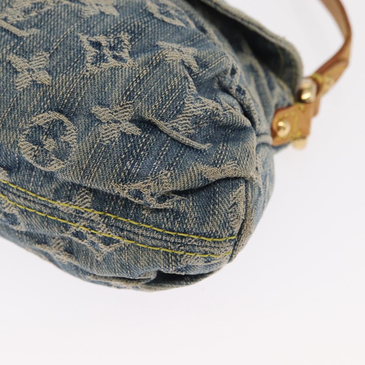 LOUIS VUITTON Monogram Denim Mini Pretty Raye Hand Bag Blue M95333 Auth 158782V