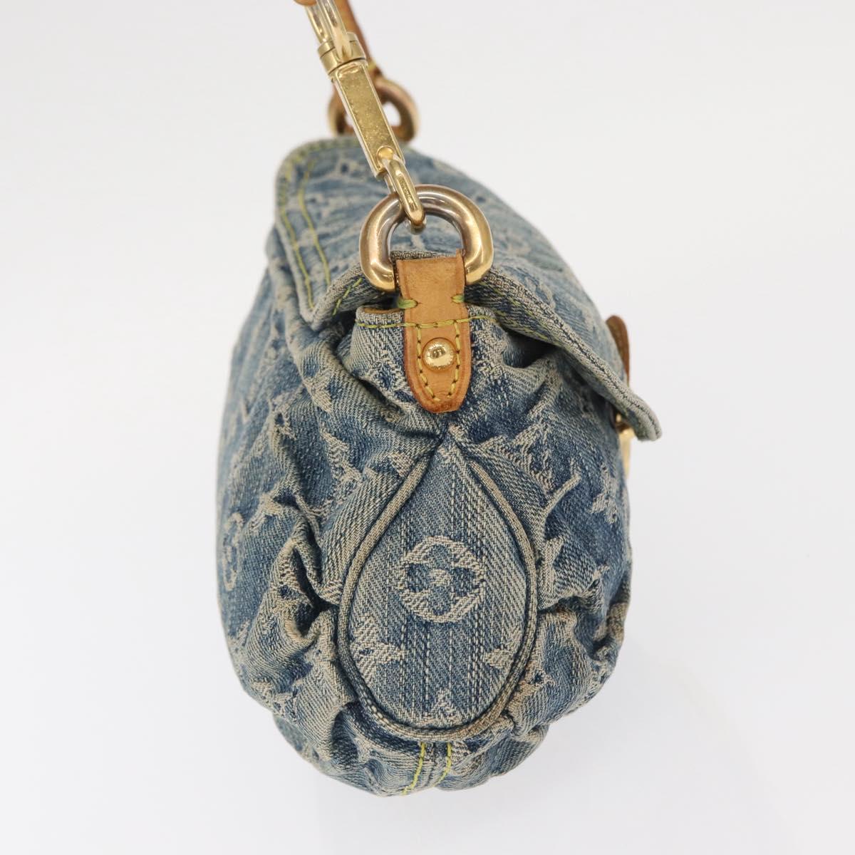 LOUIS VUITTON Monogram Denim Mini Pretty Raye Hand Bag Blue M95333 Auth 158782V