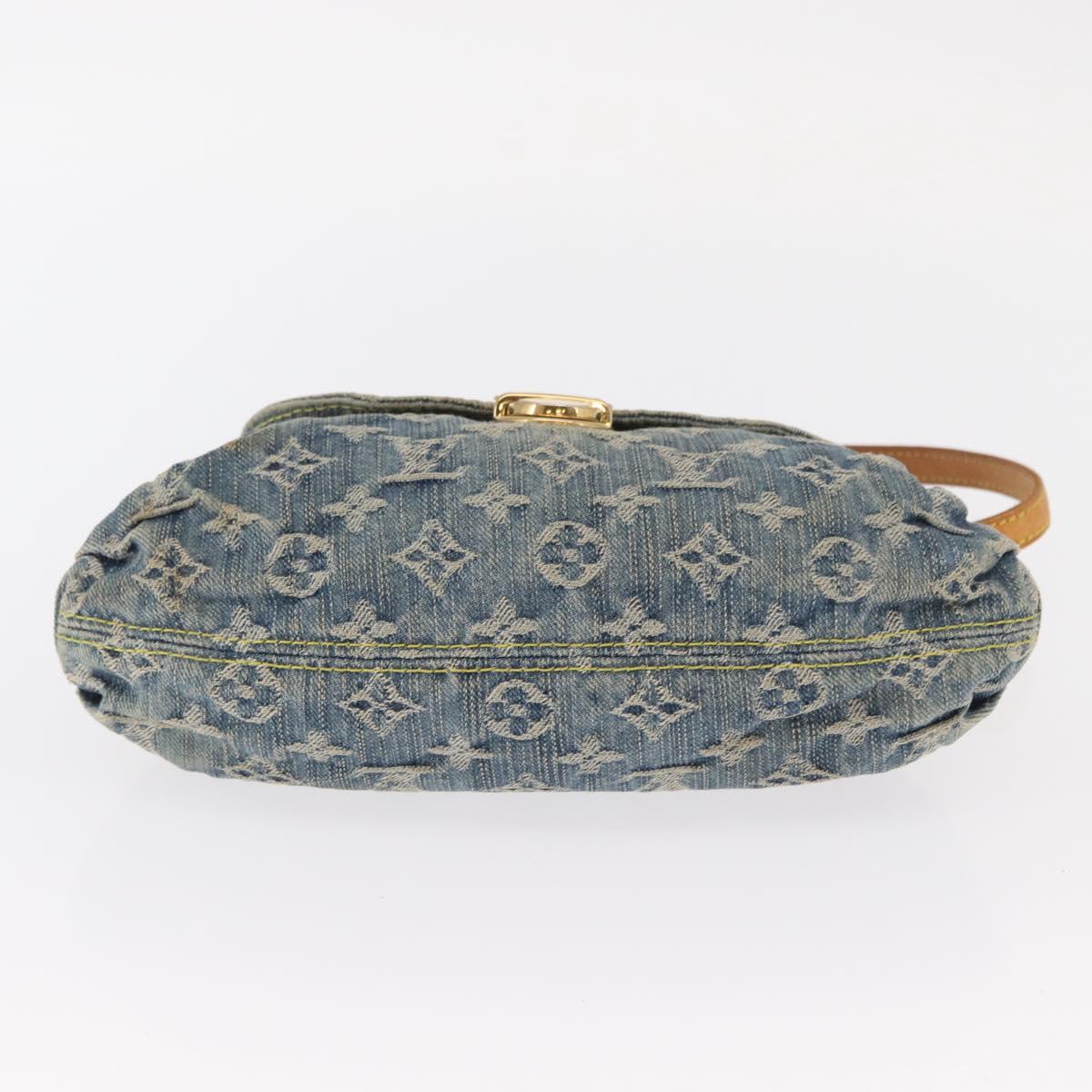 LOUIS VUITTON Monogram Denim Mini Pretty Raye Hand Bag Blue M95333 Auth 158782V