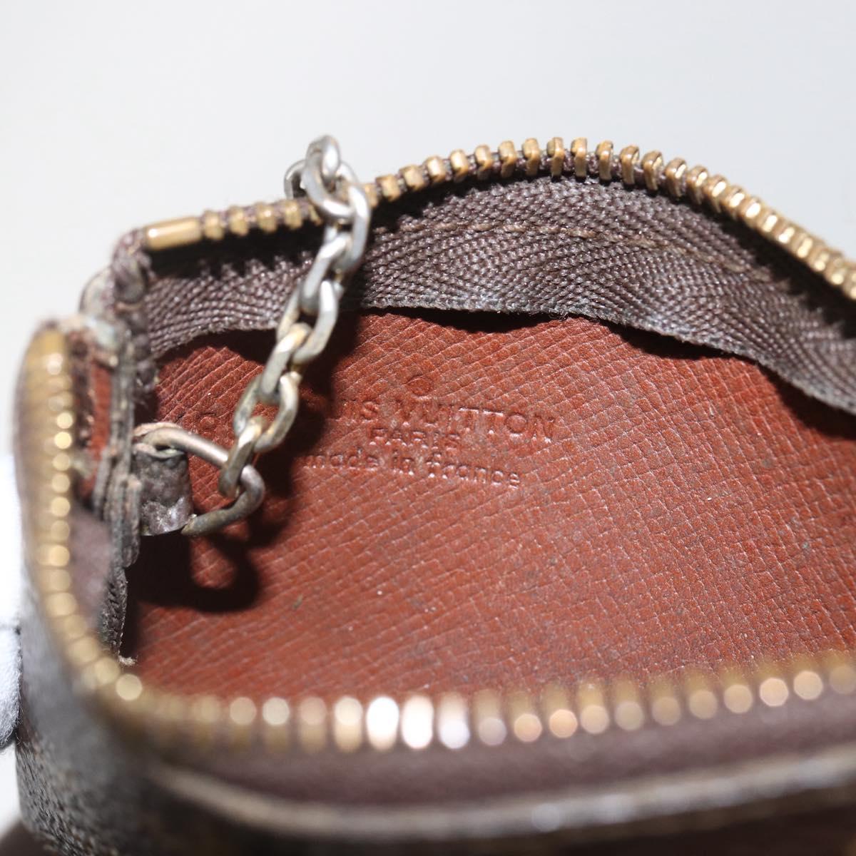 LOUIS VUITTON Monogram Pochette Cles Coin Purse M60033 LV Auth 158851