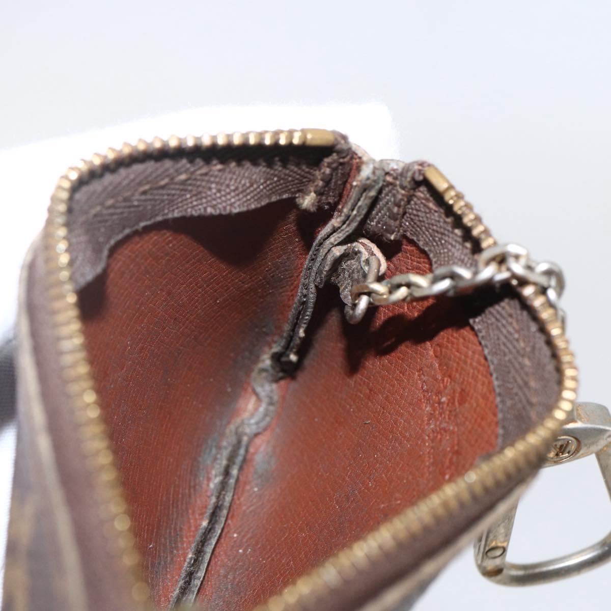 LOUIS VUITTON Monogram Pochette Cles Coin Purse M60033 LV Auth 158851