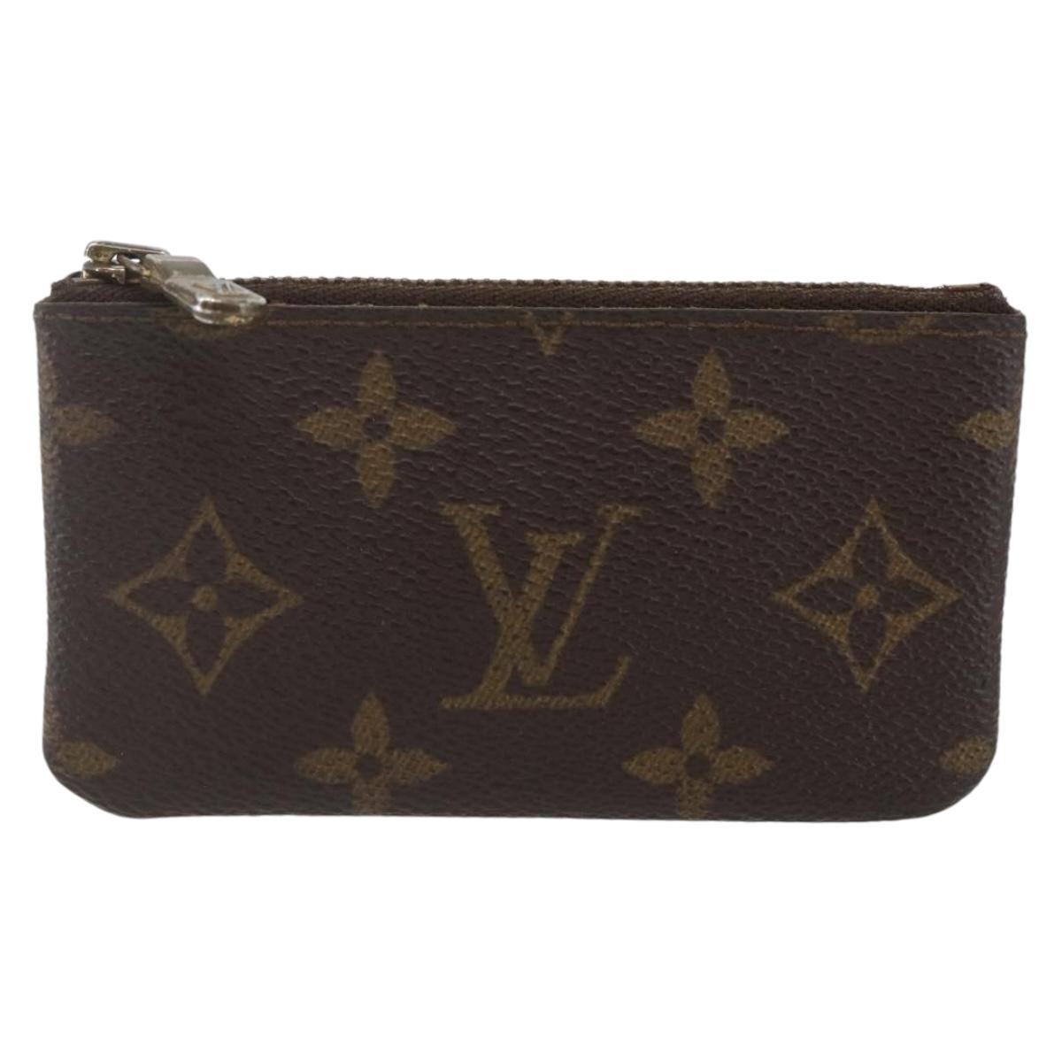 LOUIS VUITTON Monogram Pochette Cles Coin Purse M60033 LV Auth 158851