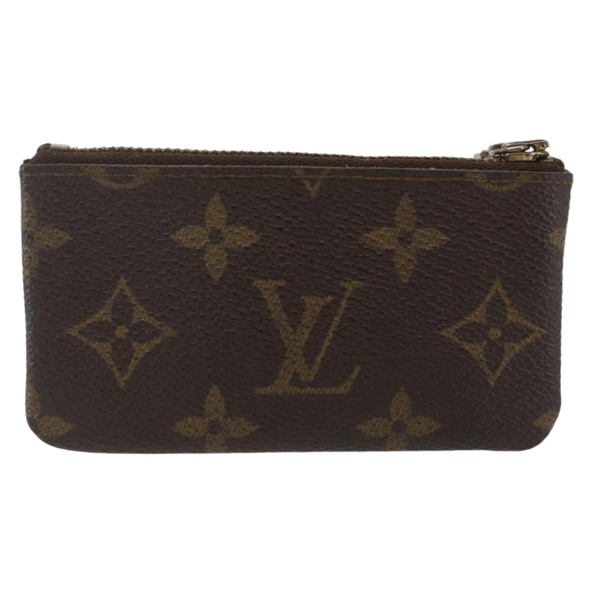 LOUIS VUITTON Monogram Pochette Cles Coin Purse M60033 LV Auth 158851
