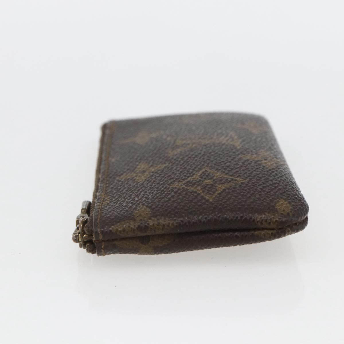 LOUIS VUITTON Monogram Pochette Cles Coin Purse M60033 LV Auth 158851