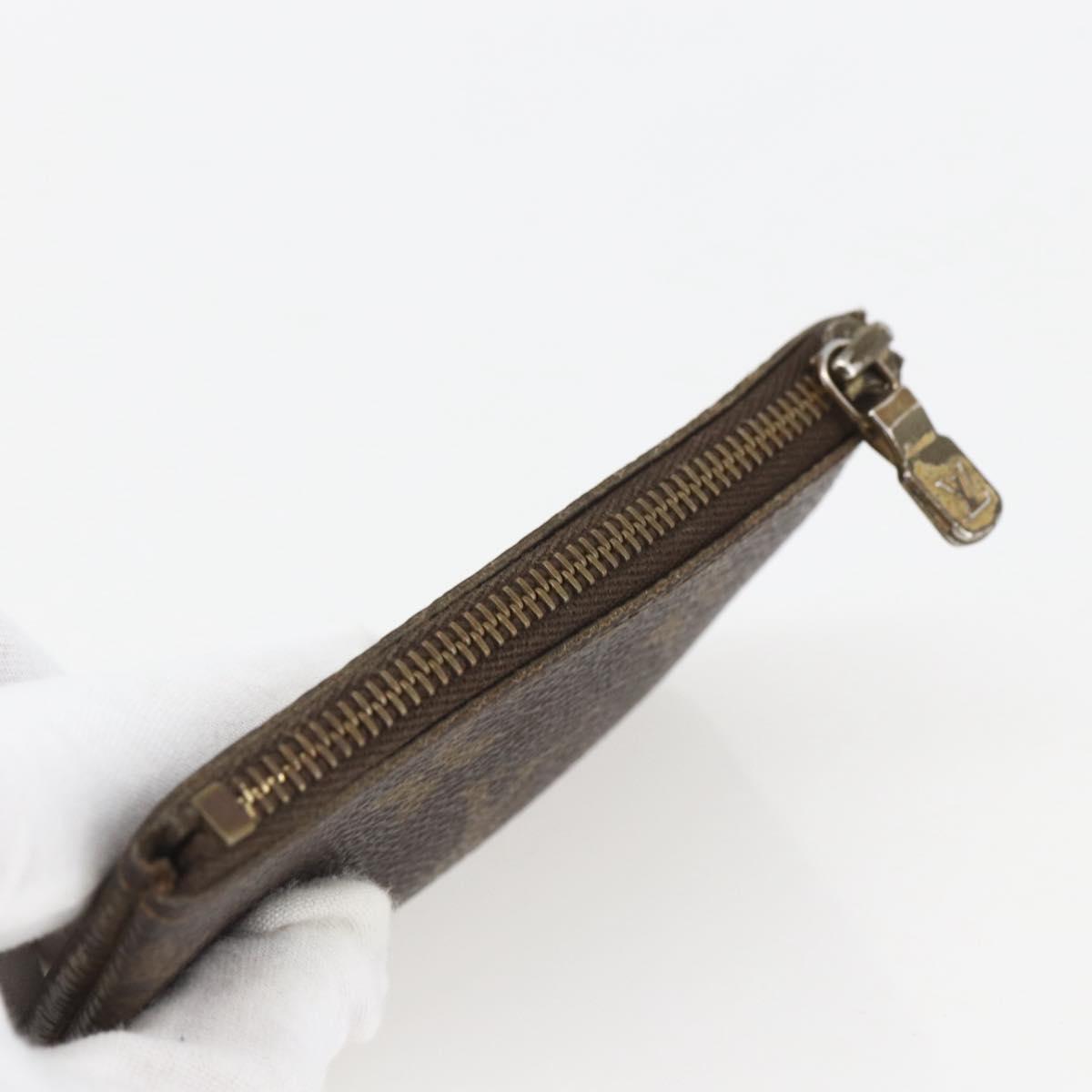 LOUIS VUITTON Monogram Pochette Cles Coin Purse M60033 LV Auth 158851