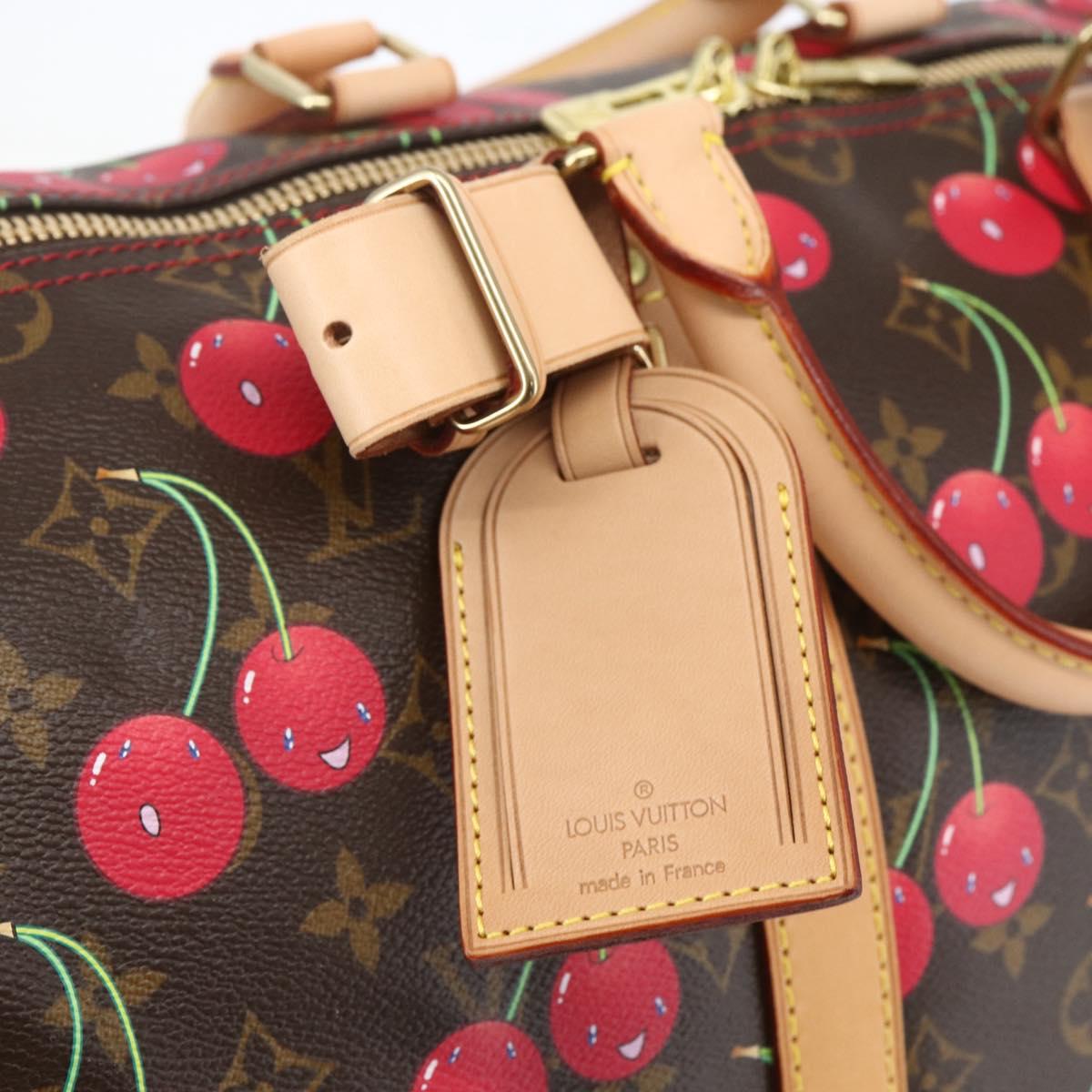 LOUIS VUITTON Monogram Cherry Keepall 45 Boston Bag M95011 LV Auth 158900SV