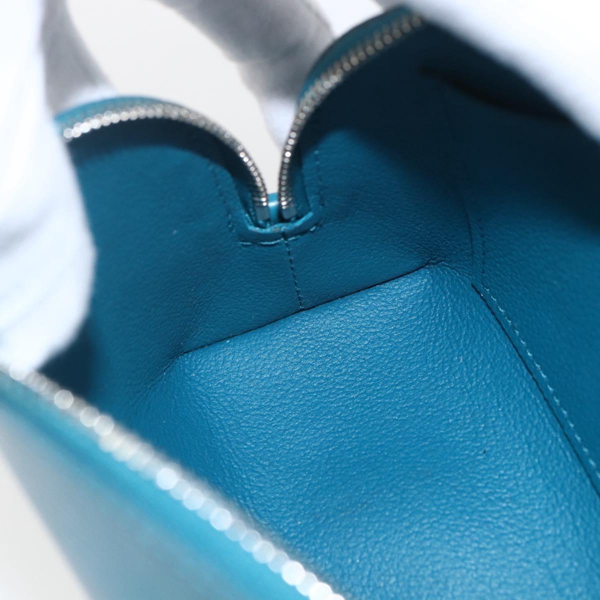 LOUIS VUITTON Epi Pochette Cosmetic Cosmetic Pouch Cyan LV Auth 158918V