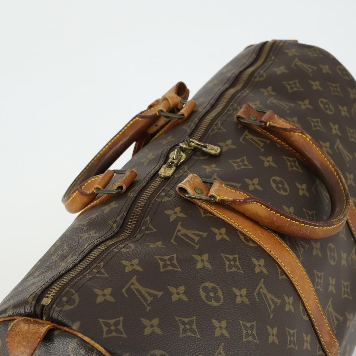 LOUIS VUITTON Monogram Keepall 50 Boston Bag M41426 LV Auth 158956