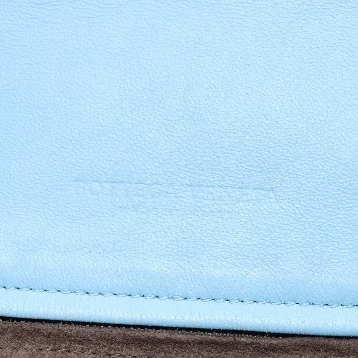 BOTTEGA VENETA INTRECCIATO Shoulder Bag Leather Light Blue Auth 158959V