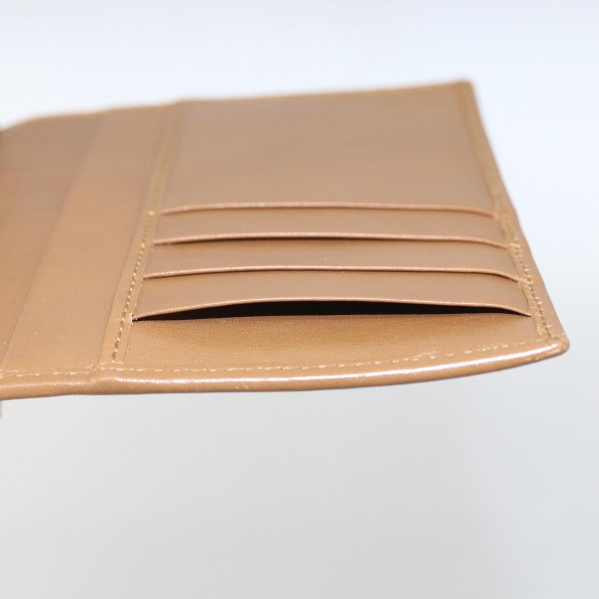 GUCCI Day Planner Cover Leather Beige Gold 031 4463 1067 Auth 158975