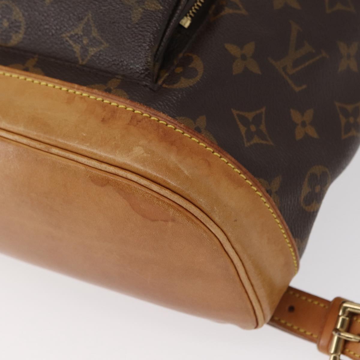 LOUIS VUITTON Monogram Montsouris MM Backpack M51136 LV Auth 158981