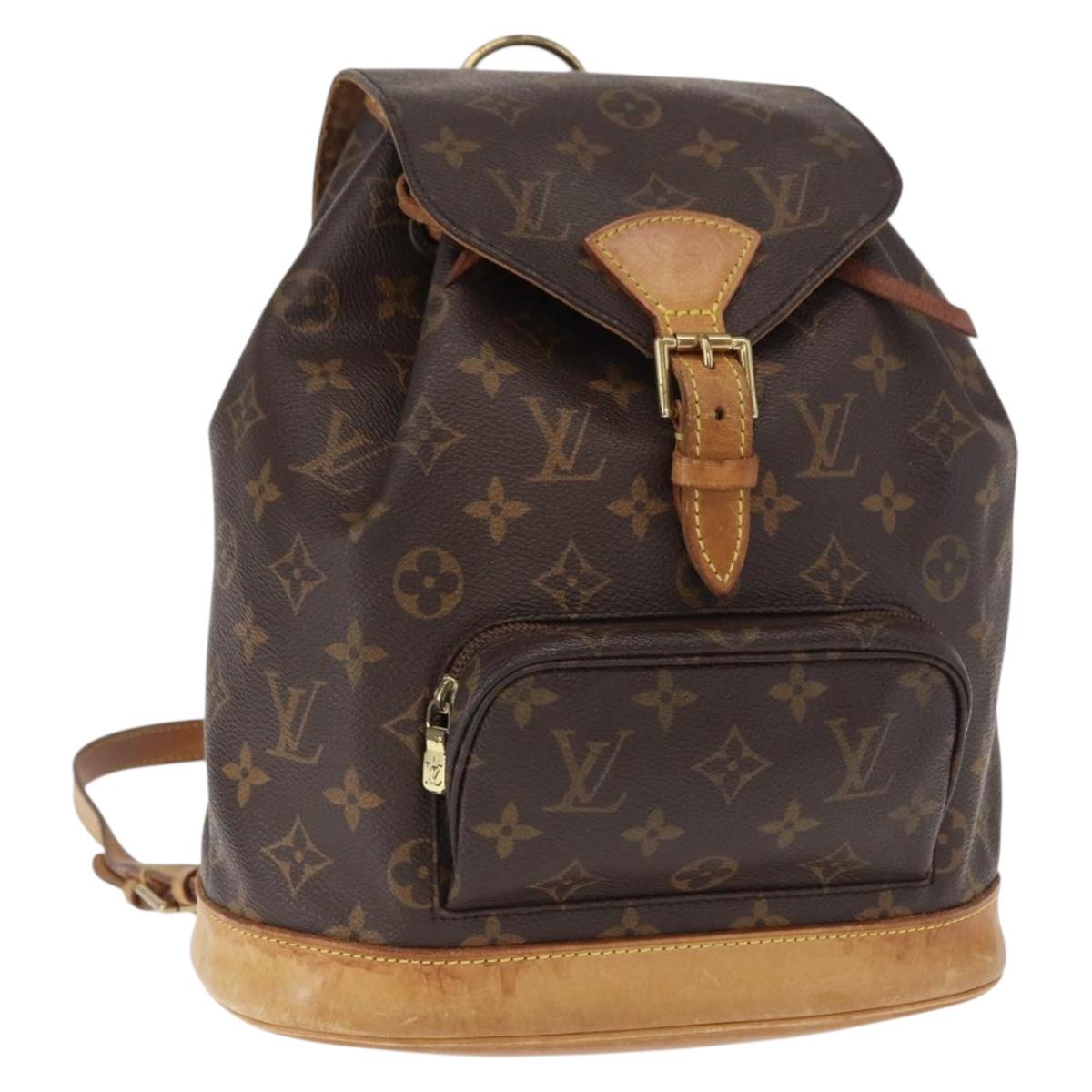 LOUIS VUITTON Monogram Montsouris MM Backpack M51136 LV Auth 158981