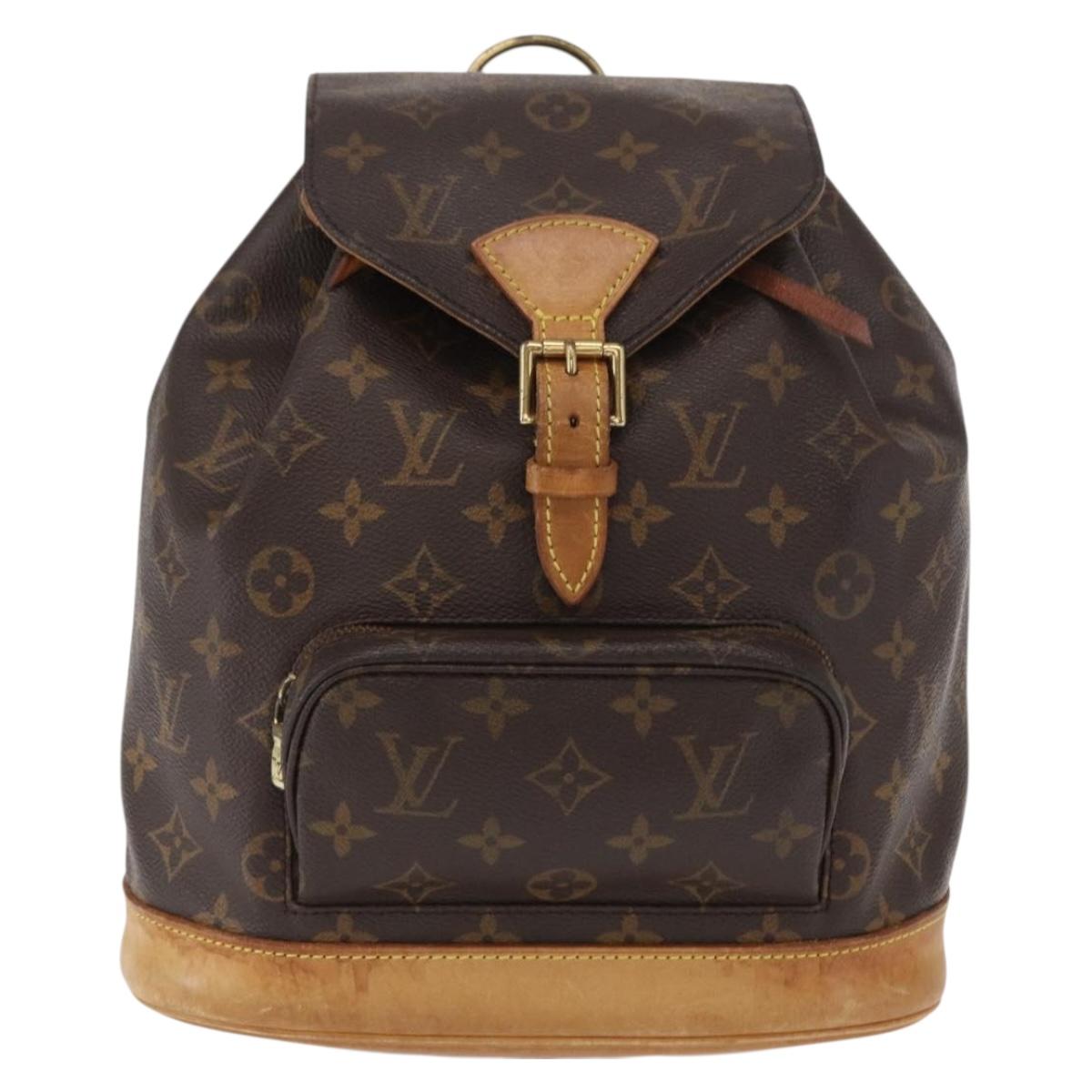 LOUIS VUITTON Monogram Montsouris MM Backpack M51136 LV Auth 158981
