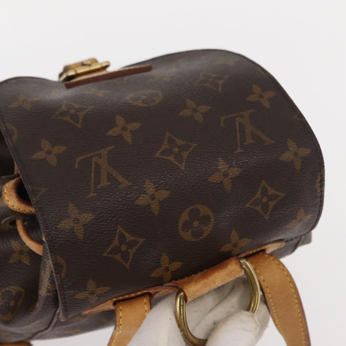 LOUIS VUITTON Monogram Montsouris MM Backpack M51136 LV Auth 158981