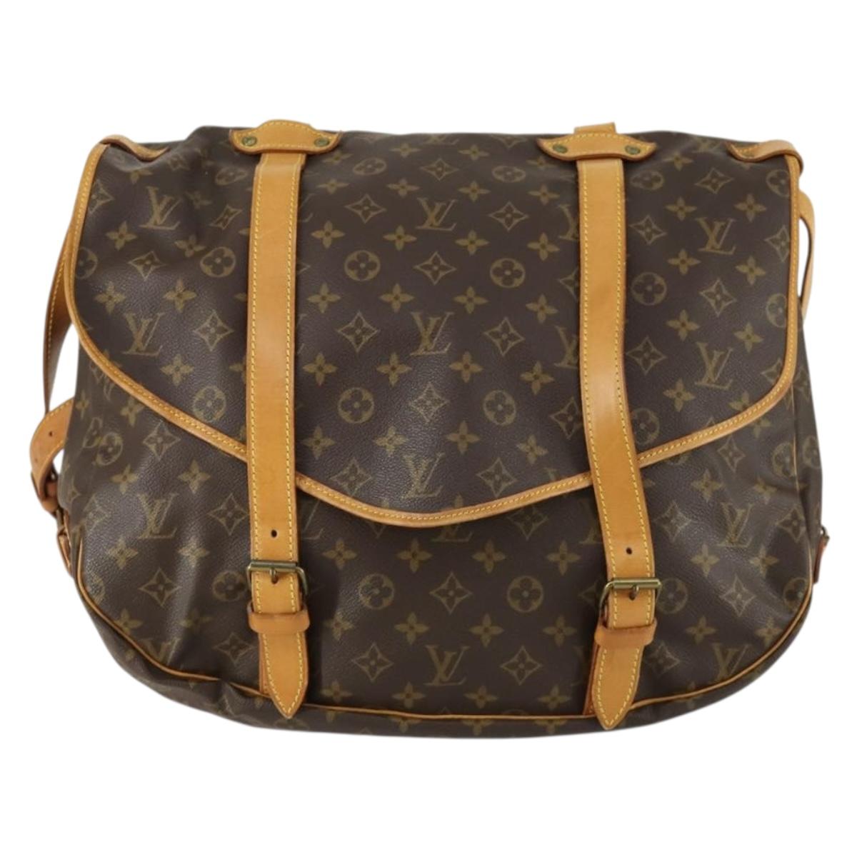 LOUIS VUITTON Monogram Saumur 43 Shoulder Bag M42252 LV Auth 159000