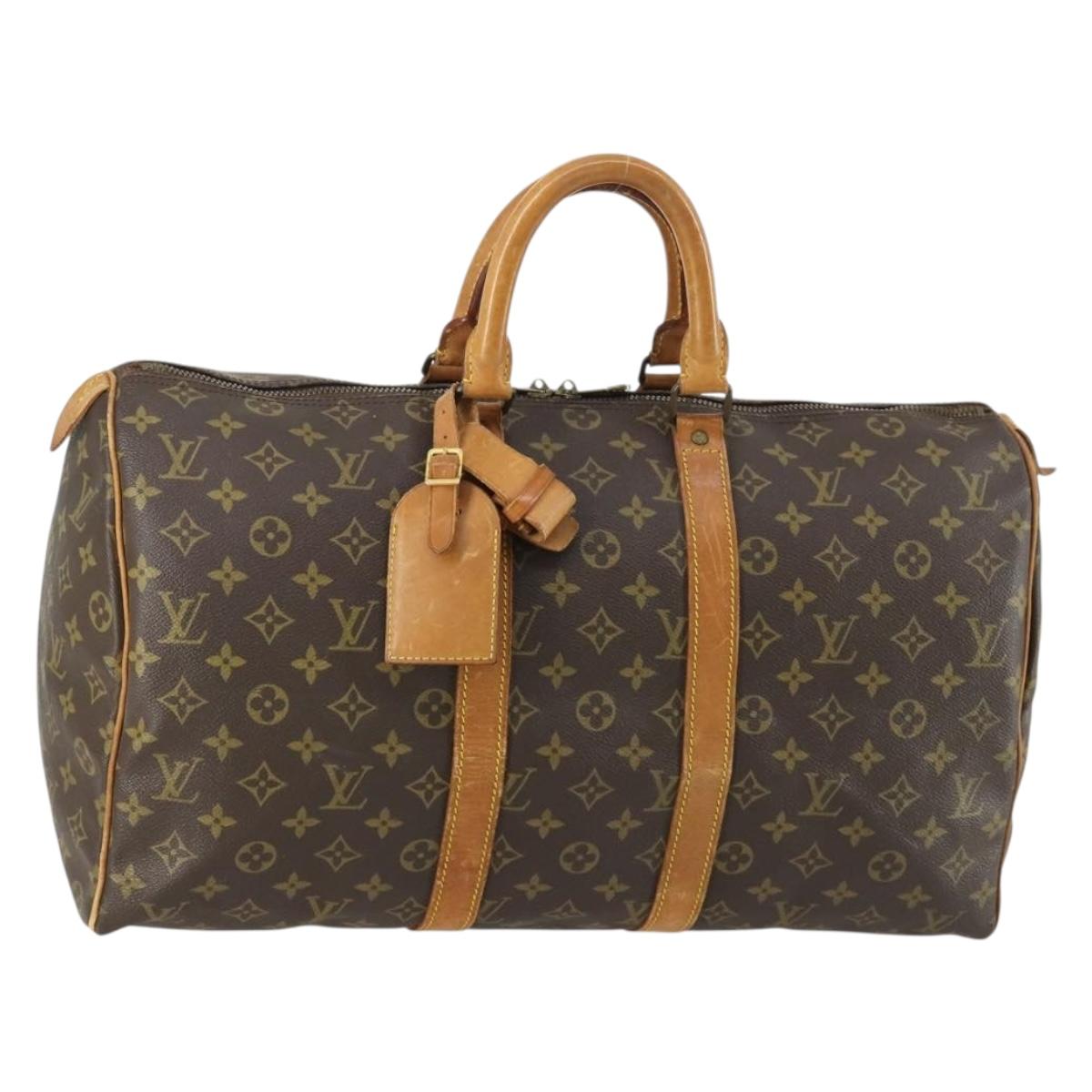 LOUIS VUITTON Monogram Keepall 45 Boston Bag M41428 LV Auth 159001