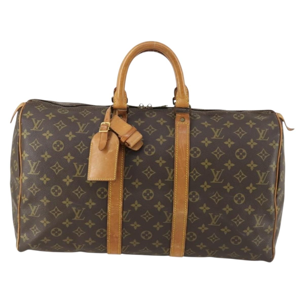 LOUIS VUITTON Monogram Keepall 45 Boston Bag M41428 LV Auth 159001