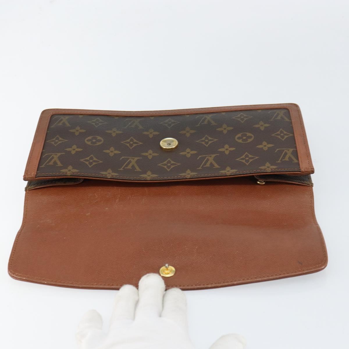 LOUIS VUITTON Monogram Pochette Dam GM Clutch Bag M51810 LV Auth 159045
