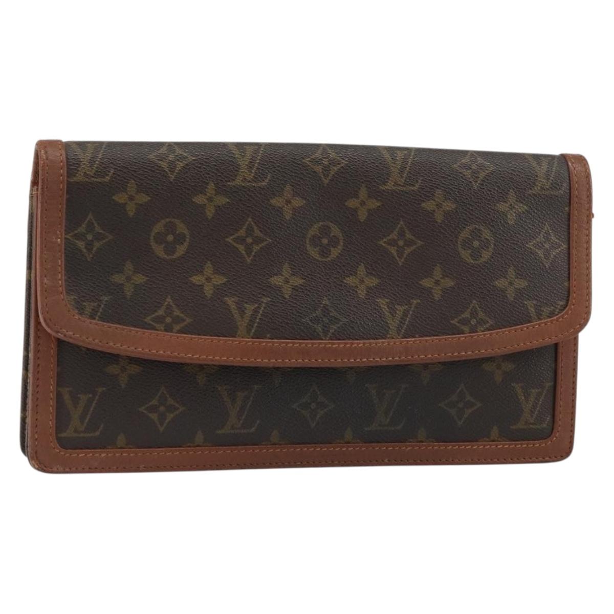 LOUIS VUITTON Monogram Pochette Dam GM Clutch Bag M51810 LV Auth 159045