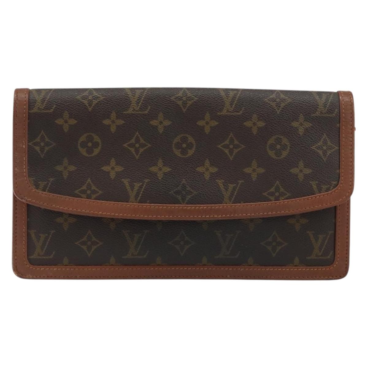 LOUIS VUITTON Monogram Pochette Dam GM Clutch Bag M51810 LV Auth 159045