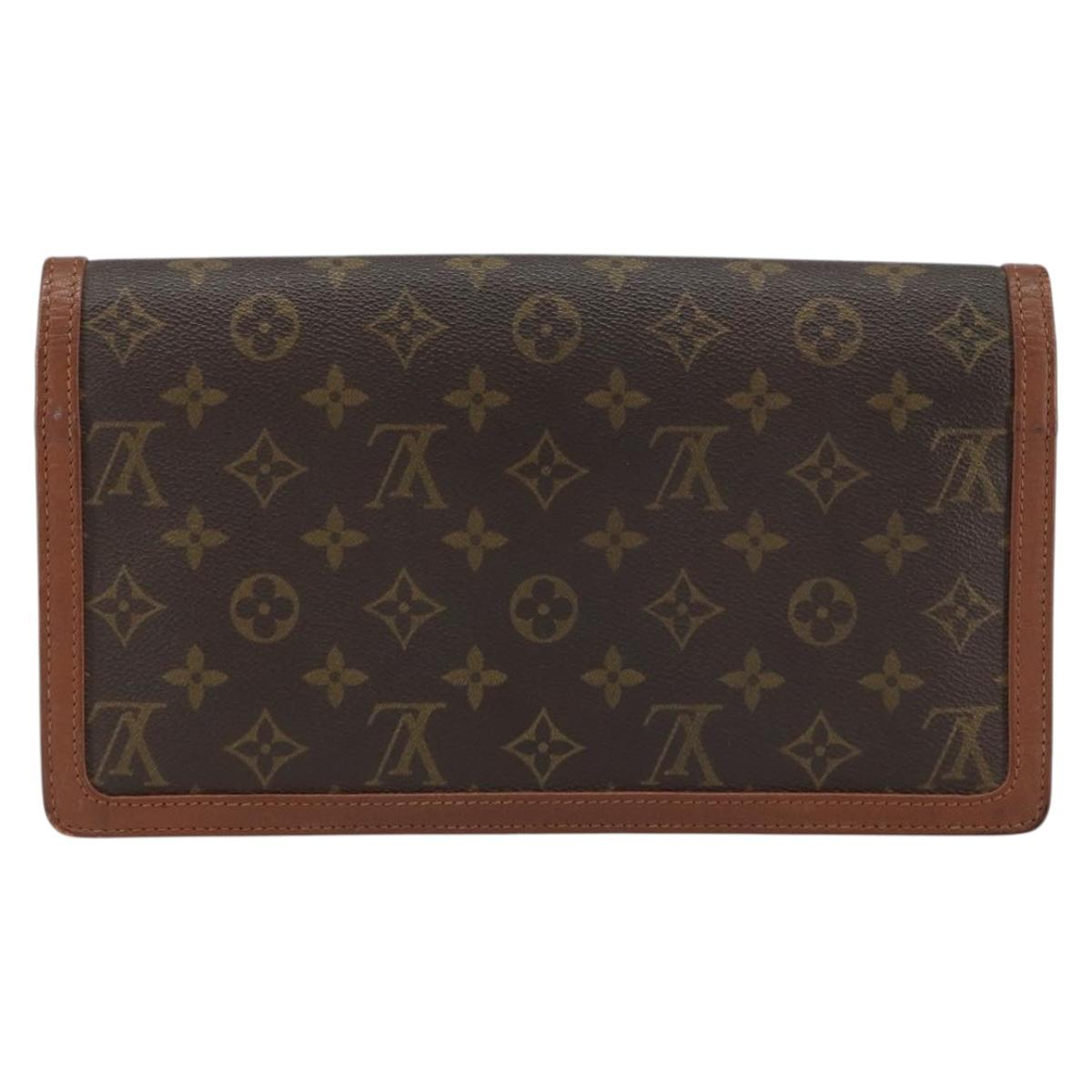 LOUIS VUITTON Monogram Pochette Dam GM Clutch Bag M51810 LV Auth 159045
