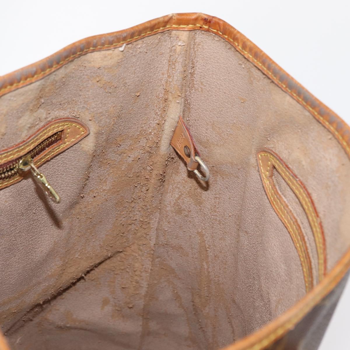 LOUIS VUITTON Monogram Bucket GM Shoulder Bag M42236 LV Auth 159047