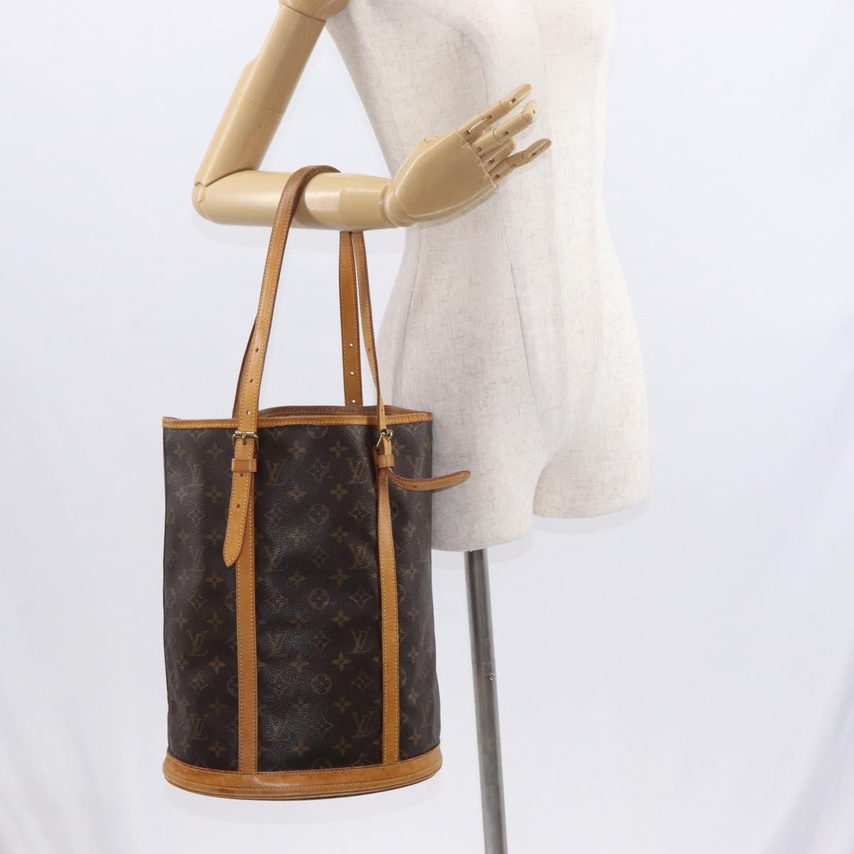 LOUIS VUITTON Monogram Bucket GM Shoulder Bag M42236 LV Auth 159047