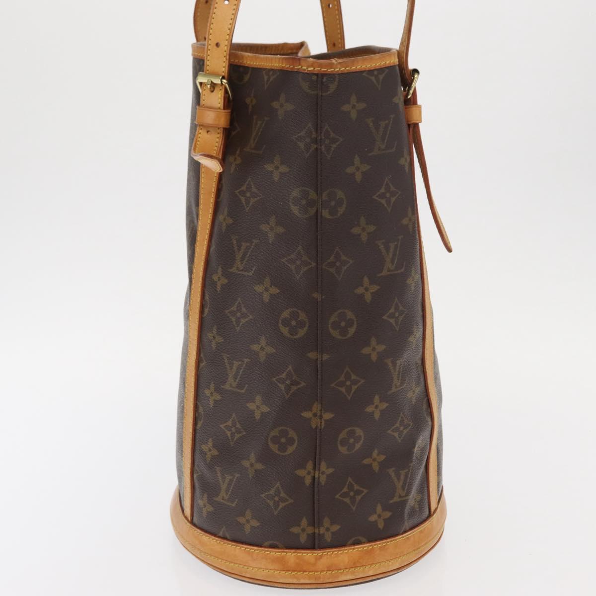 LOUIS VUITTON Monogram Bucket GM Shoulder Bag M42236 LV Auth 159047