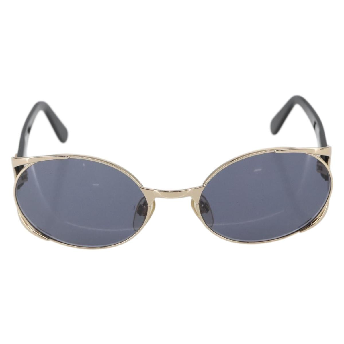 CHANEL Sunglasses plastic Black CC Auth 159069V