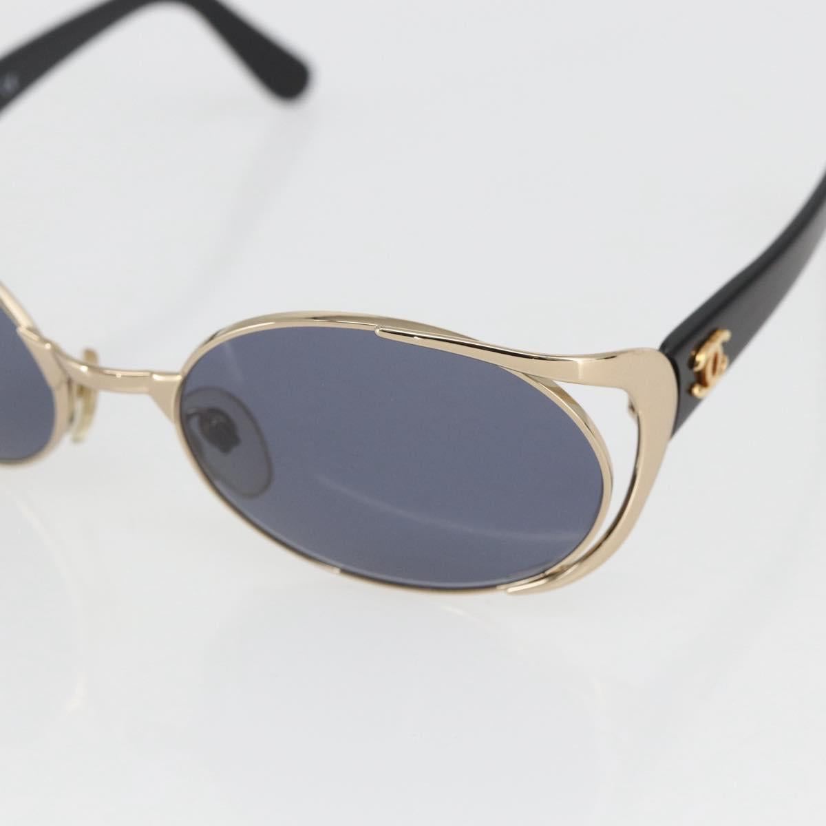 CHANEL Sunglasses plastic Black CC Auth 159069V