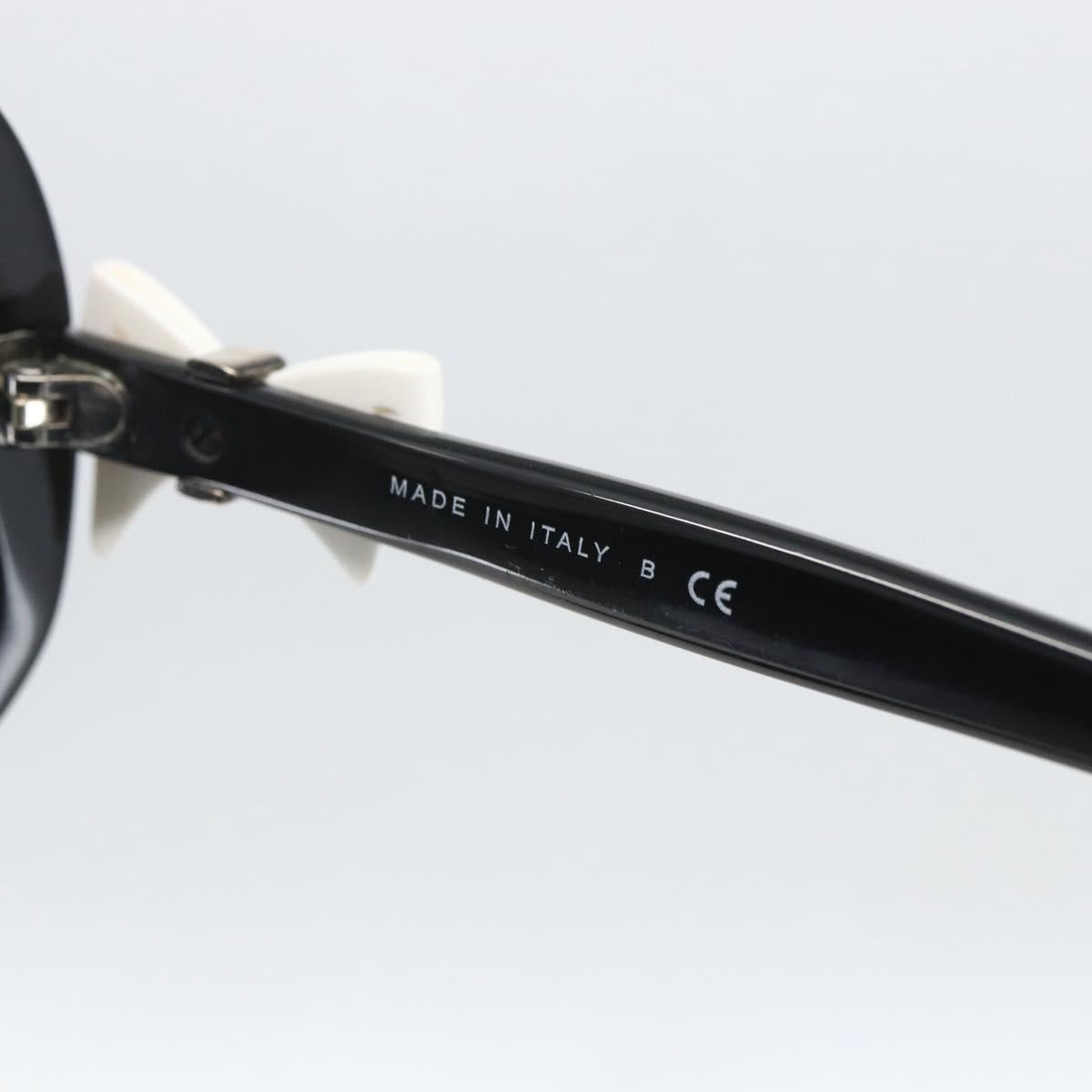 CHANEL Sunglasses plastic Black CC Auth 159070
