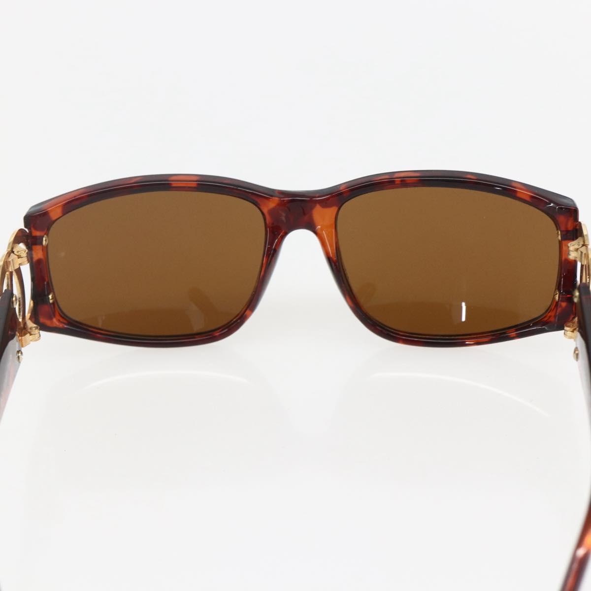 CHANEL Sunglasses plastic Brown CC Auth 159076