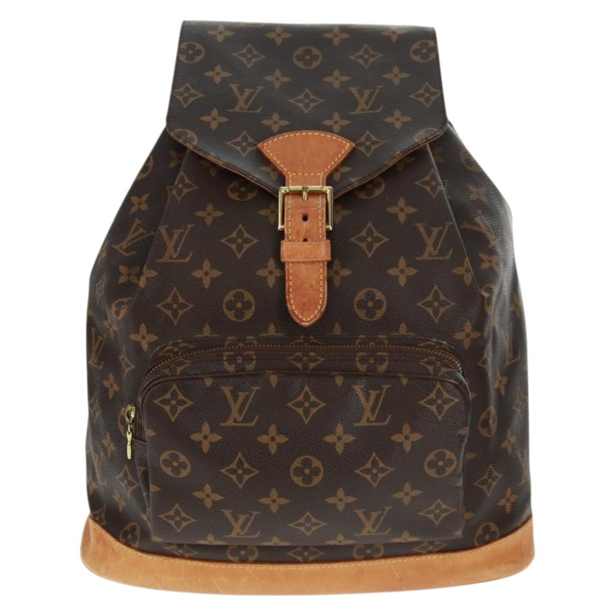 LOUIS VUITTON Monogram Montsouris GM Backpack M51135 LV Auth 159080
