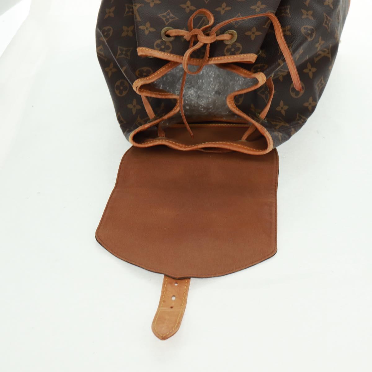 LOUIS VUITTON Monogram Montsouris GM Backpack M51135 LV Auth 159080