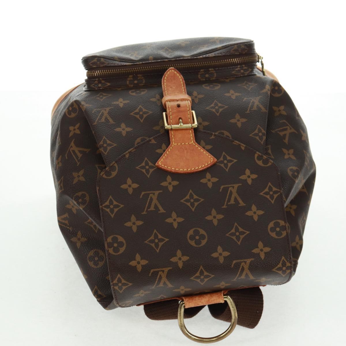 LOUIS VUITTON Monogram Montsouris GM Backpack M51135 LV Auth 159080