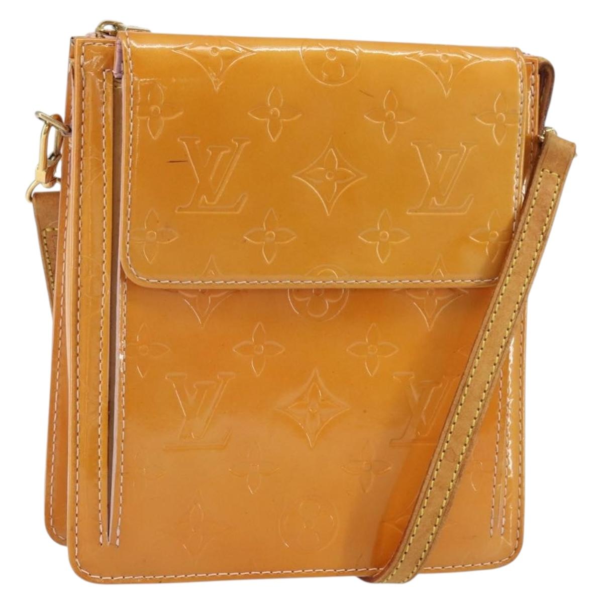 LOUIS VUITTON Monogram Vernis Motto Pouch Marshmallow Pink M91312 LV Auth 159089
