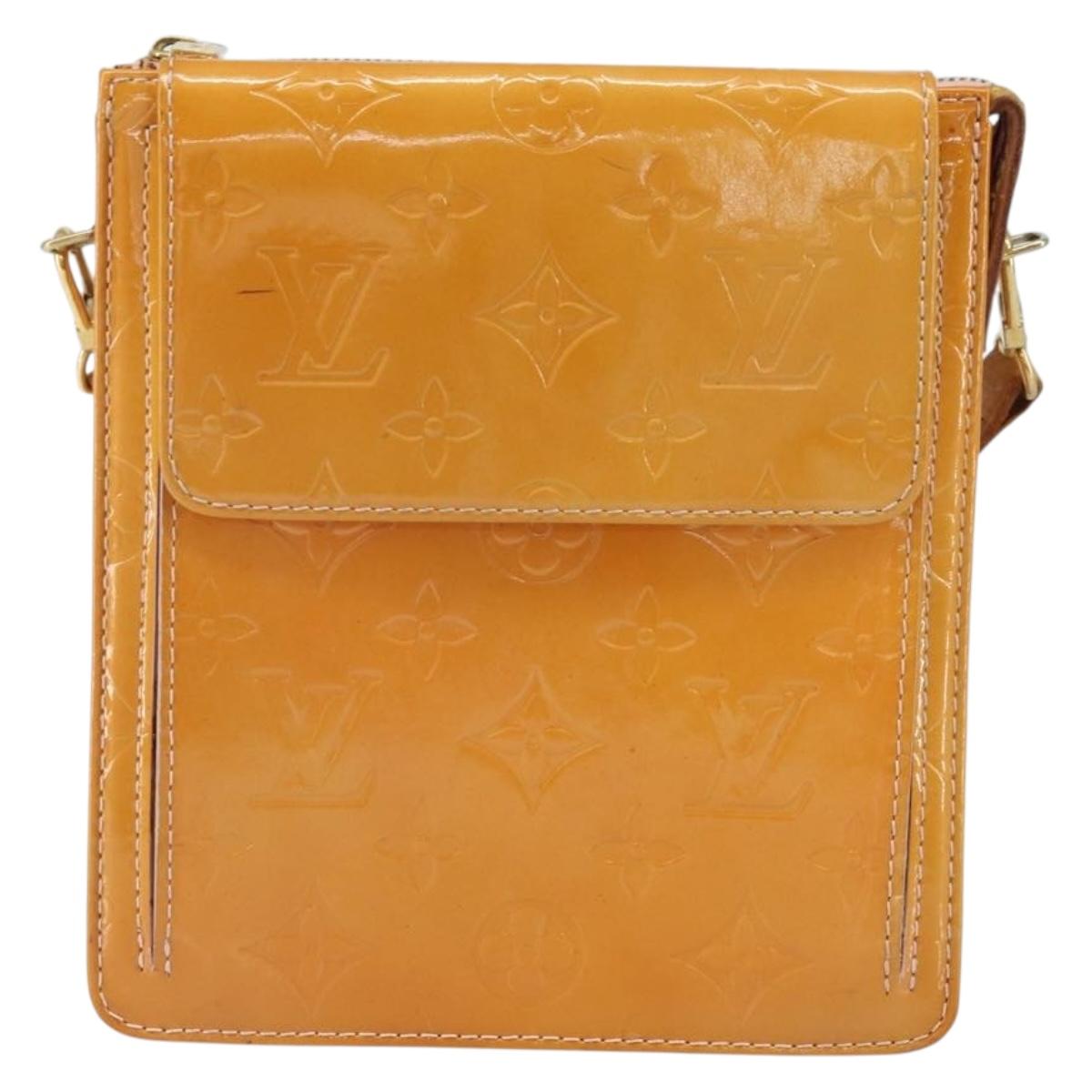 LOUIS VUITTON Monogram Vernis Motto Pouch Marshmallow Pink M91312 LV Auth 159089