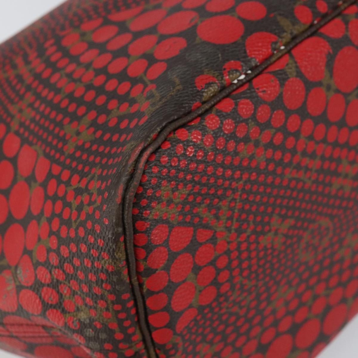 LOUIS VUITTON Monogram Yayoi Kusama Neverfull MM Tote Bag Red M40686 Auth 159093