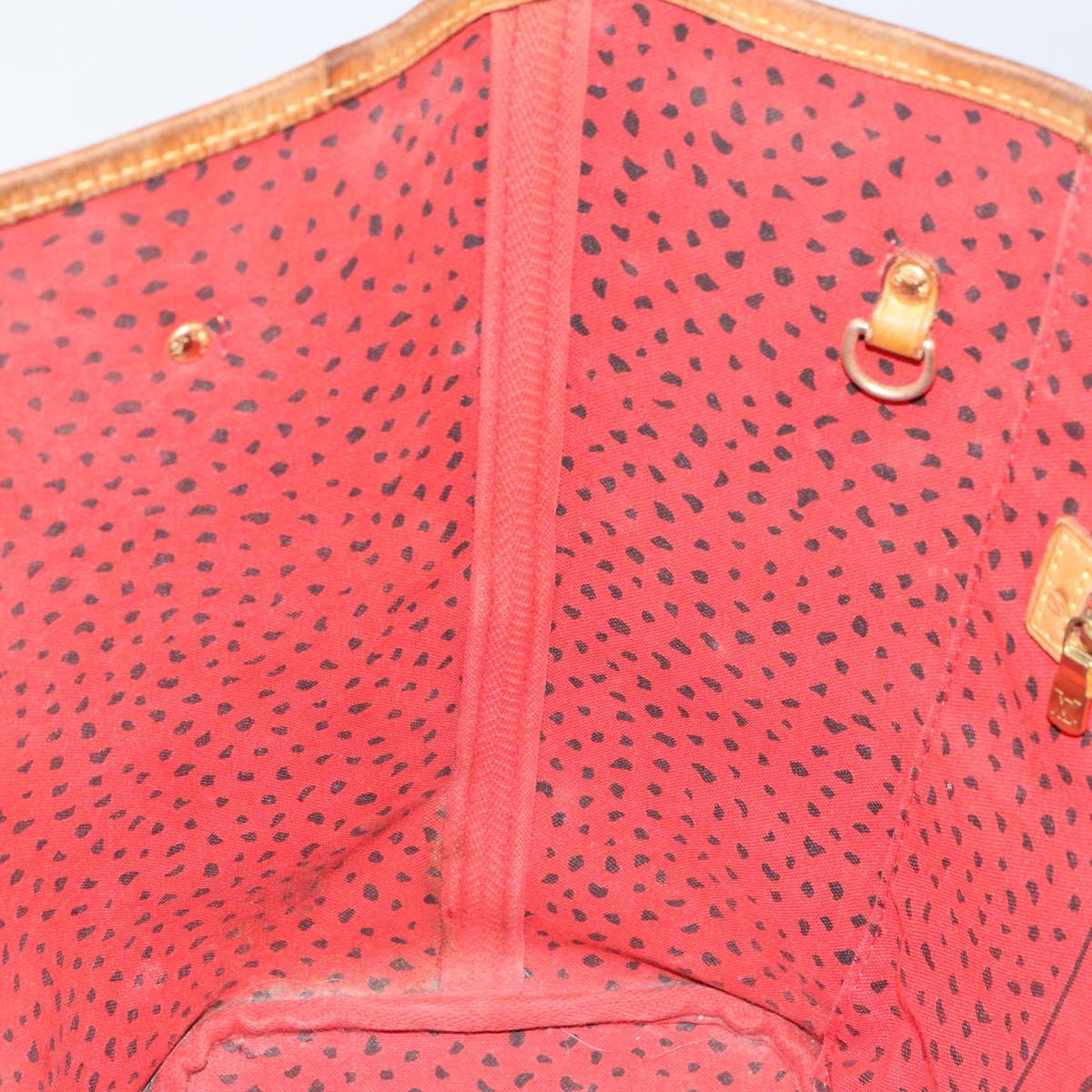 LOUIS VUITTON Monogram Yayoi Kusama Neverfull MM Tote Bag Red M40686 Auth 159093