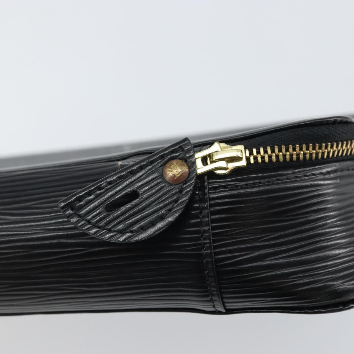 LOUIS VUITTON Epi Posh Monte Carlo Jewelry Box Black M48362 LV Auth 159142