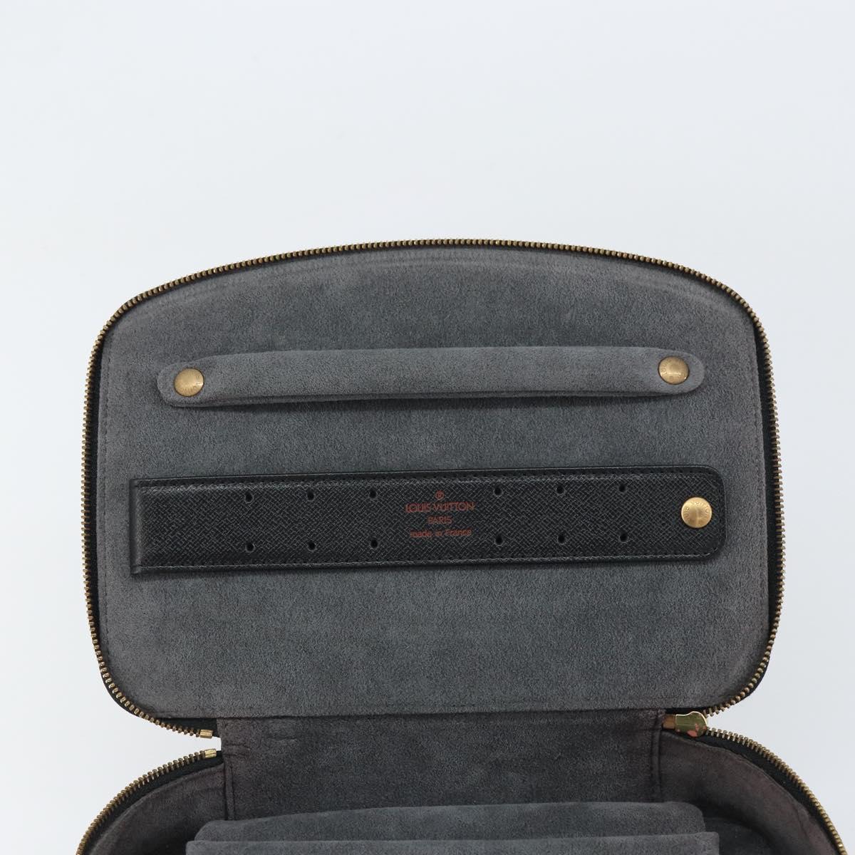 LOUIS VUITTON Epi Posh Monte Carlo Jewelry Box Black M48362 LV Auth 159142