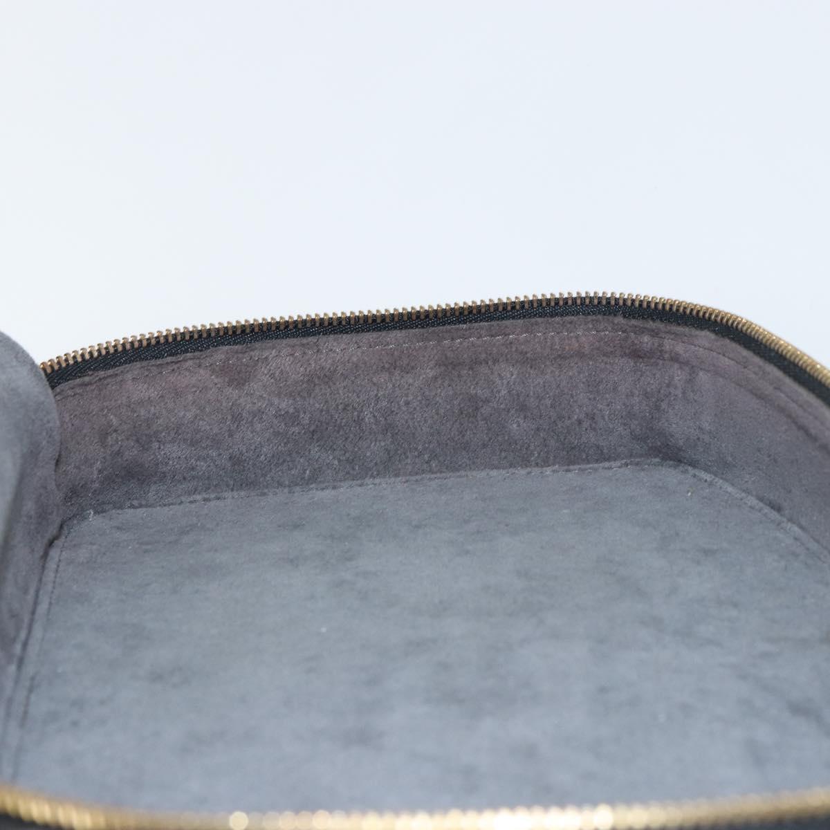 LOUIS VUITTON Epi Posh Monte Carlo Jewelry Box Black M48362 LV Auth 159142