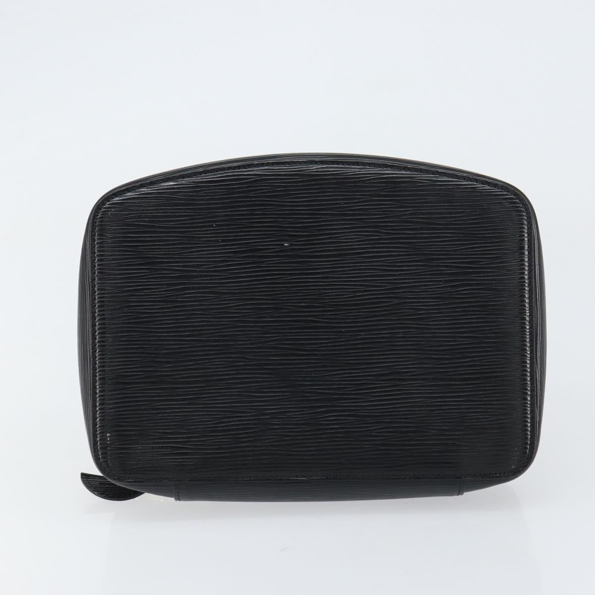 LOUIS VUITTON Epi Posh Monte Carlo Jewelry Box Black M48362 LV Auth 159142