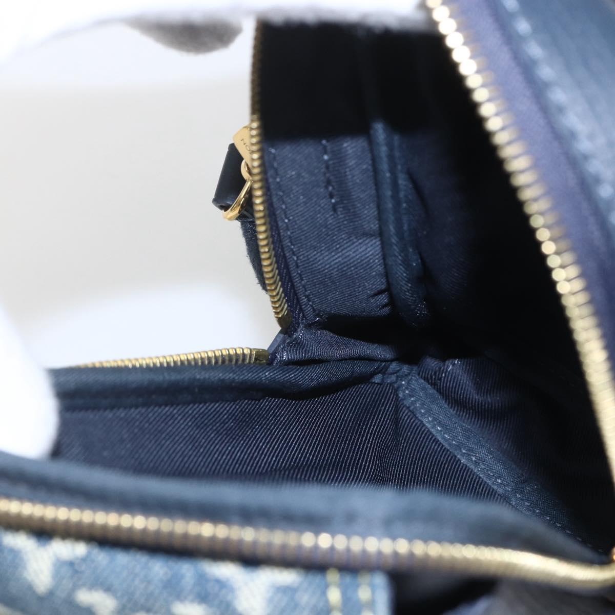 LOUIS VUITTON LV Squared Double Phone Pouch Blue M81060 LV Auth 159145SAM