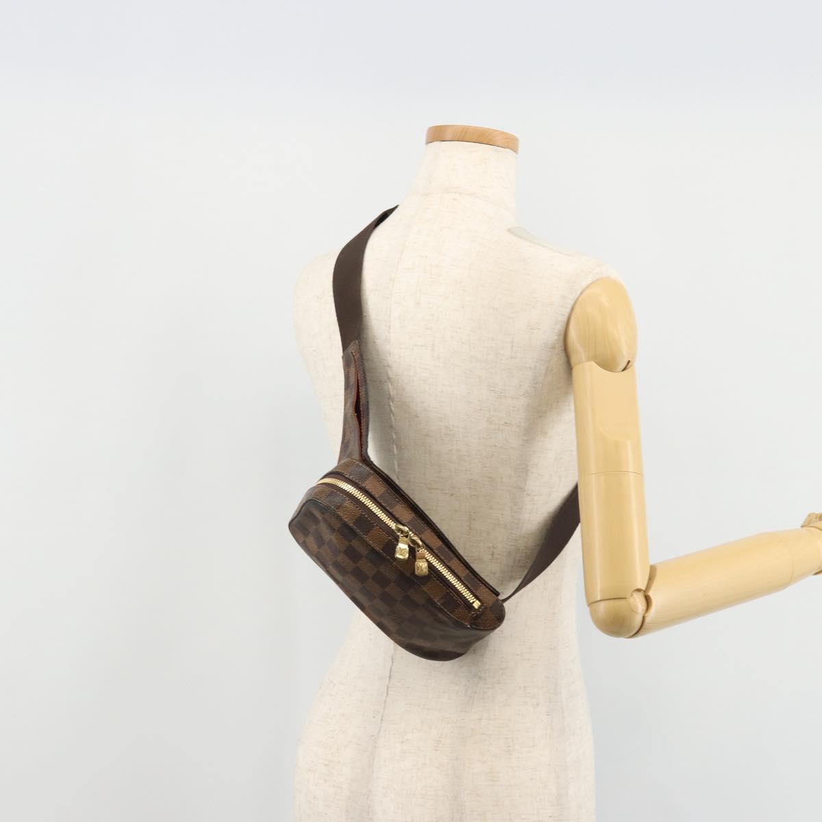 LOUIS VUITTON Damier Ebene Geronimos Shoulder Bag N51994 LV Auth 159162