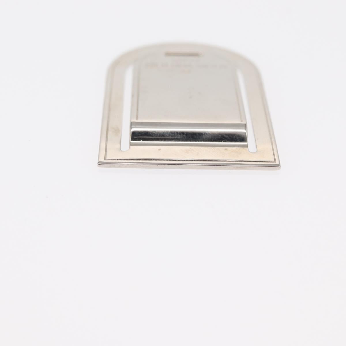 LOUIS VUITTON Pansavie Porto Address Money Clip Metal Silver M64691 Auth 159170M