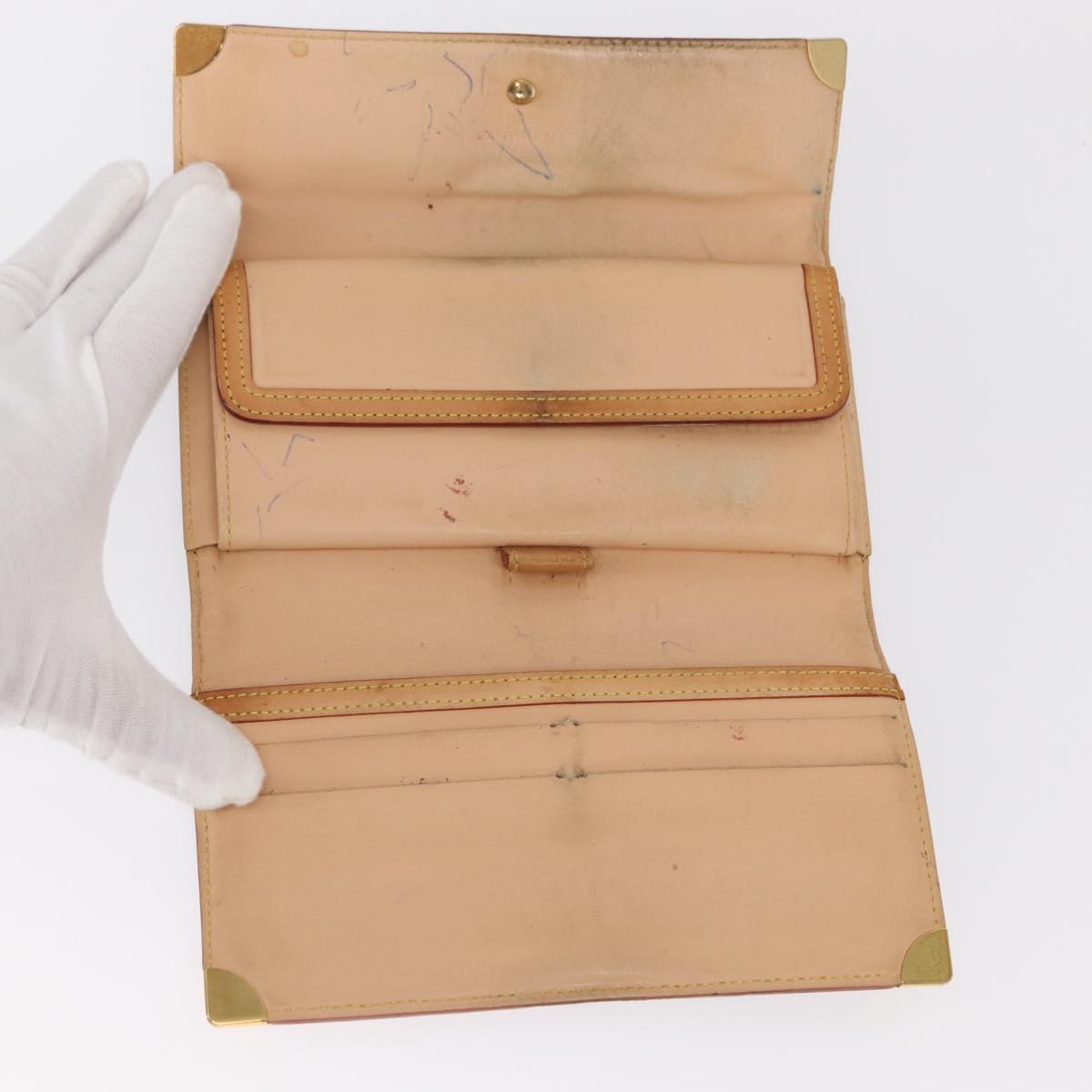 LOUIS VUITTON Monogram Multicolor Porte Tresor Wallet Black M92658 Auth 159178