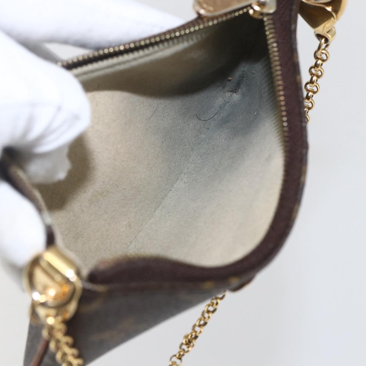 LOUIS VUITTON Monogram Pochette Mira PM Accessory Pouch M60095 LV Auth 159179