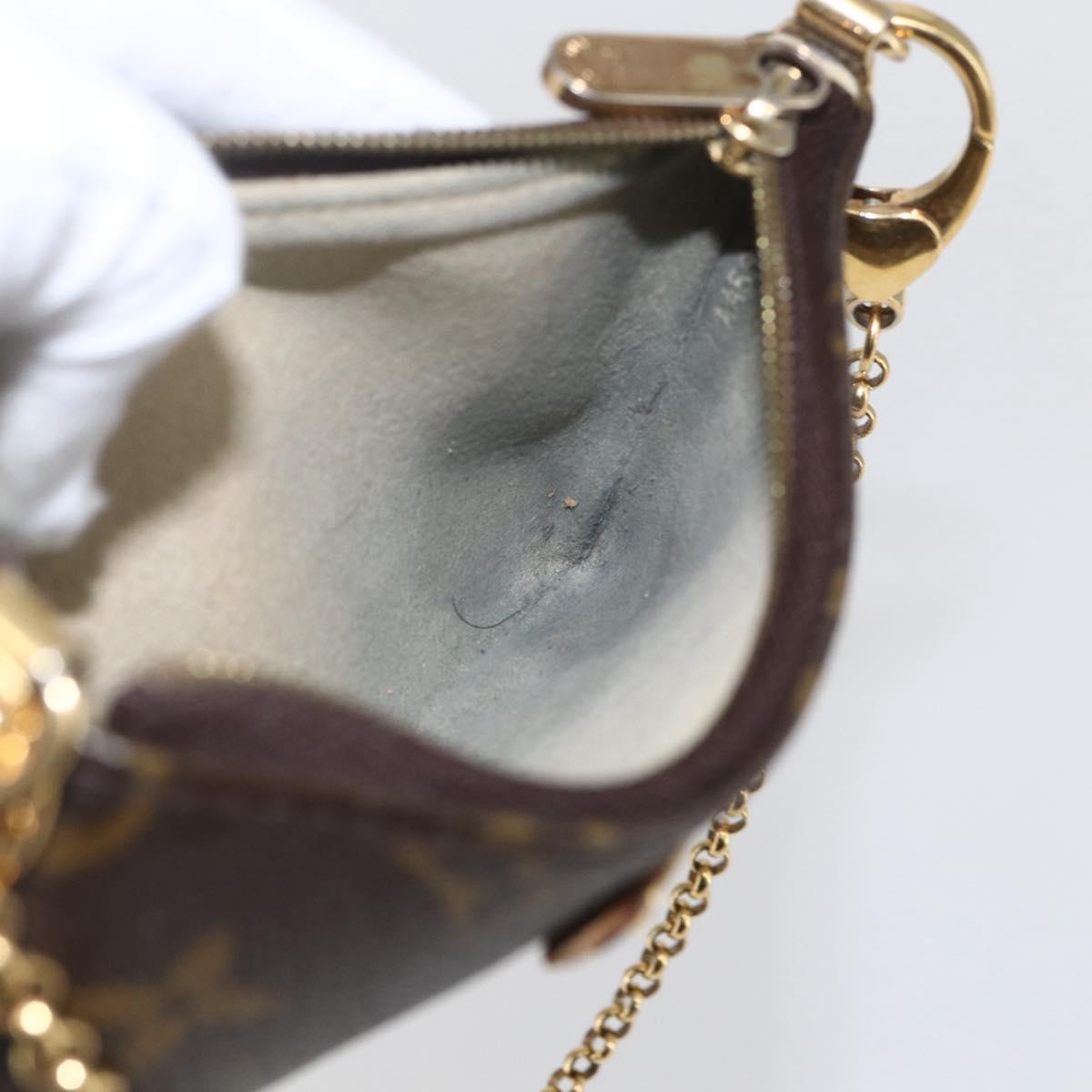 LOUIS VUITTON Monogram Pochette Mira PM Accessory Pouch M60095 LV Auth 159179