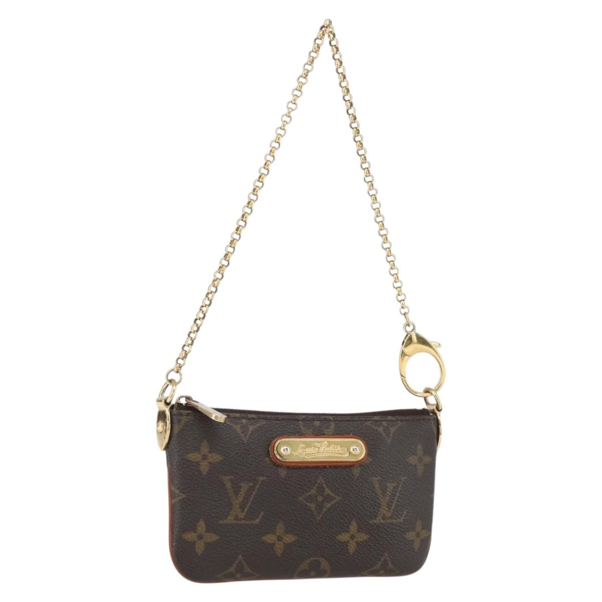 LOUIS VUITTON Monogram Pochette Mira PM Accessory Pouch M60095 LV Auth 159179
